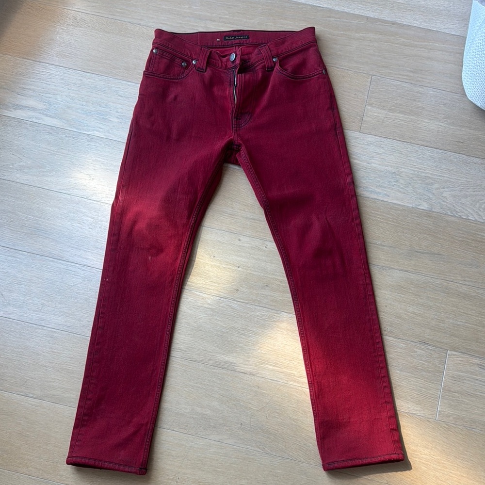 Men's Red Jeans